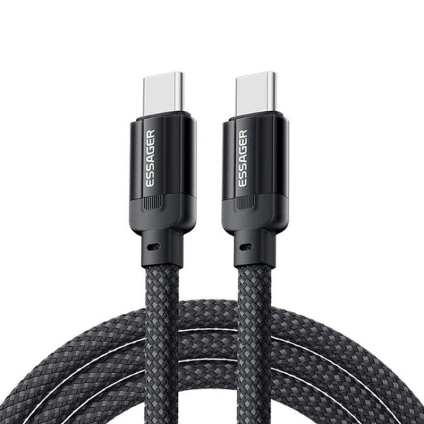 Καλώδιο USB-C Essager to USB-C EXCTT1-YS01-P, 100W, 1m (Black)