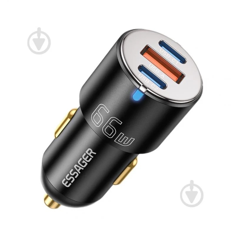 Essager 66W Car Charger Fast Charging Quick Charger QC PD 3.0 Type C USB Car Charger_0