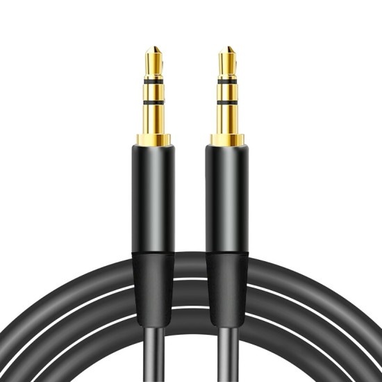 Maxlife audio cable jack 3,5 mm-jack 3,5 mm 1m black_0