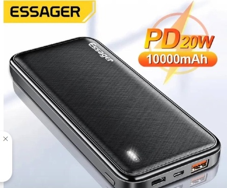 Essager 10000mAh Slim Power Bank Portable External Battery Charger 10000 mAh Dual USB LED_0