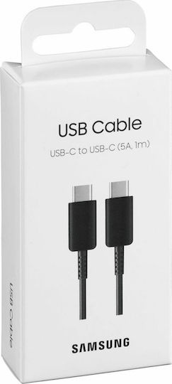 Samsung USB 2.0 Cable USB-C male - USB-C 100W Μαύρο 1m (EP-DN975BBEGWW)_0