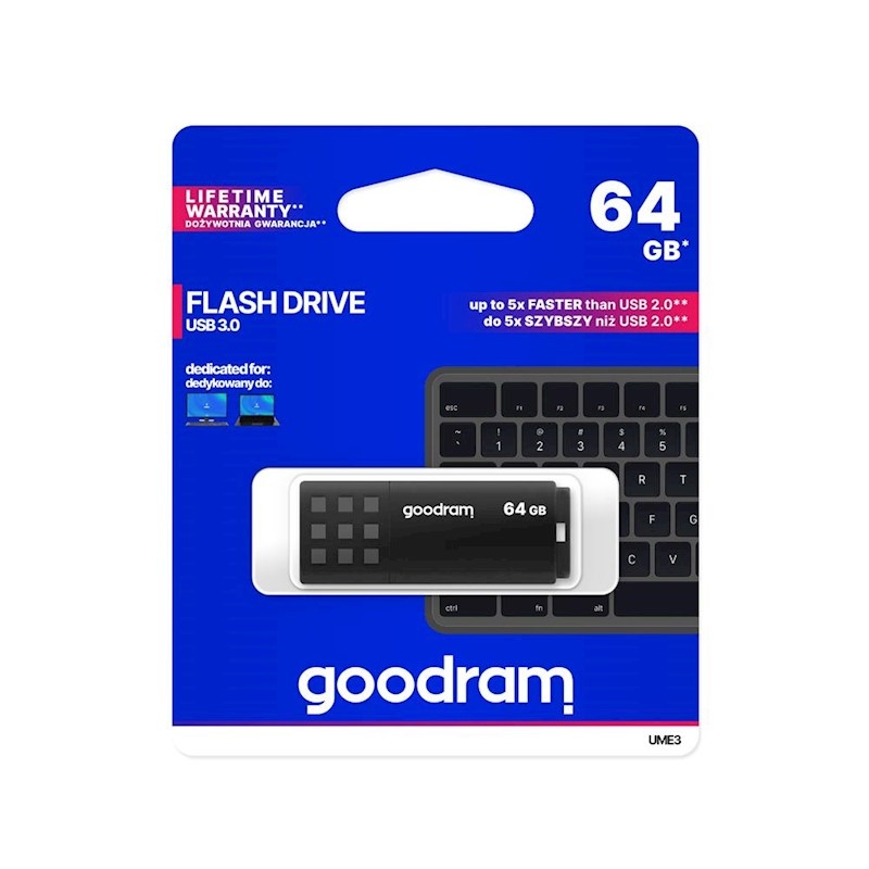 Goodram pendrive 64GB USB 3.0 UME3 black_0