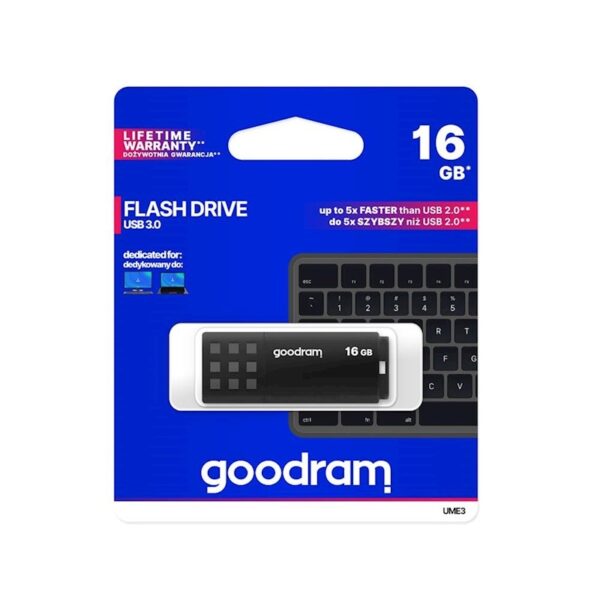 Goodram pendrive 16GB USB 3.0 UME3 black