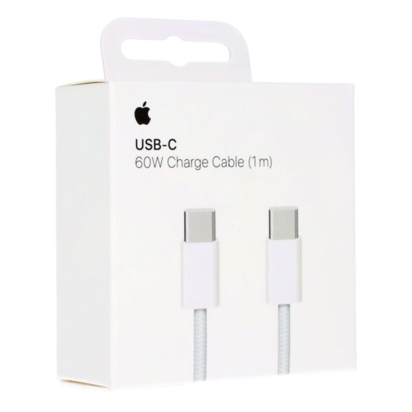 Apple Braided USB 2.0 Cable USB-C male - USB-C 60W Λευκό 1m