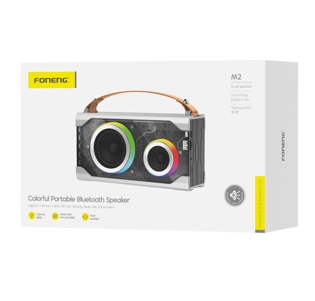 FONENG bluetooth speaker M2 Silver_0