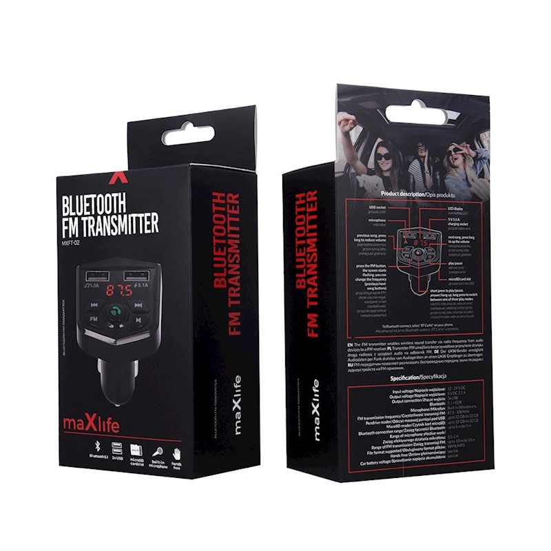 Maxlife FM transmitter BT MXFT-02 black_0