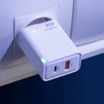 Maxlife MXTC-09-45AC GaN PD QC charger 1x USB-C 1x USB 45W white_1
