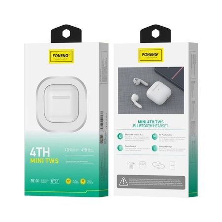 FONENG wireless earphones BL101 Mini White_0