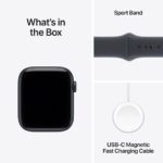 Apple Watch SE 3 Aluminium 44mm Αδιάβροχο με Παλμογράφο (Midnight Aluminium Case with Midnight Sport Band - M/L)_1